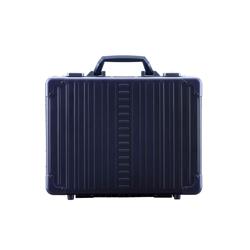 Aleon 15 inch Business Briefcase front view, in blue.